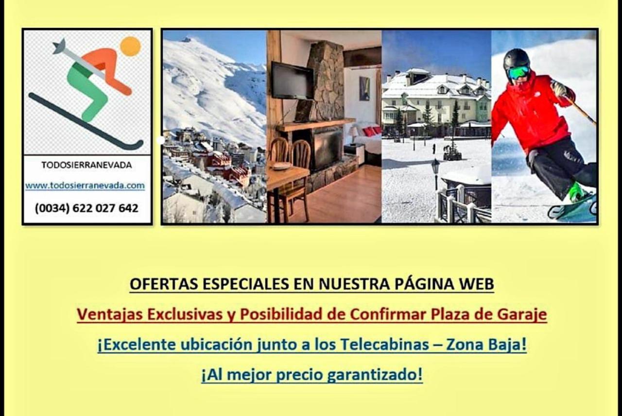 Todosierranevada Zona Baja - Edificio Atlas - Vistas A La Montana - Junto A Los Telecabinas Sierra Nevada Ngoại thất bức ảnh